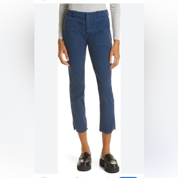 NILI LOTAN Jenna Pant in Carbon 111/88 slate Raw Hem Ankle Length Size 2 - Picture 1 of 8